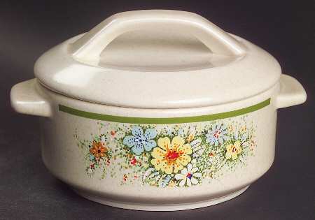 Floral Fantasy Individual Casserole & Lid