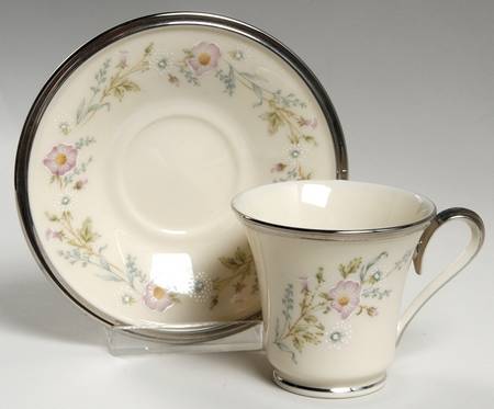 Flirtation Footed Demitasse Cup & Saucer Set