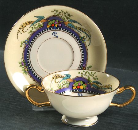 Florida Footed Bouillon Cup & Saucer