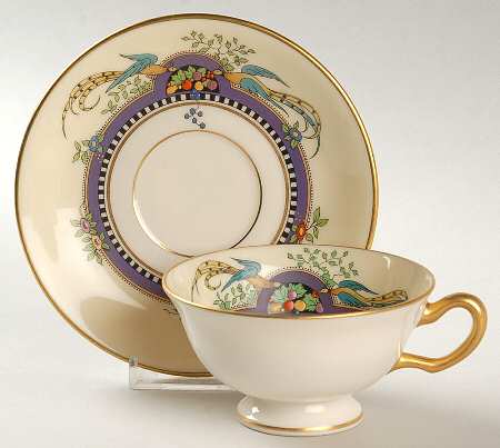 Florida Footed Cup & Saucer Set