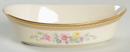 Flower Song 8" Oval Vegetable Bowl