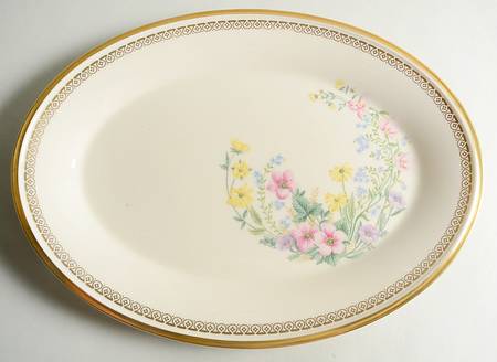 Flower Song 13" Oval Serving Platter