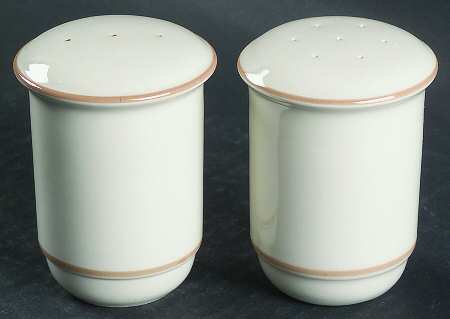 Beige Pinstripes (For the Beige) Salt & Pepper Set