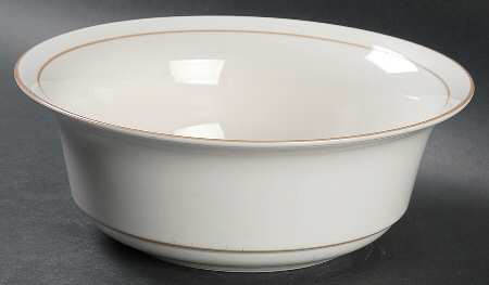 Beige Pinstripes (For the Beige) 8" Round Vegetable Bowl