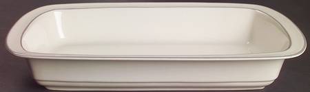 Grey Pinstripes (For the Grey) 13"  Rectangular Baker