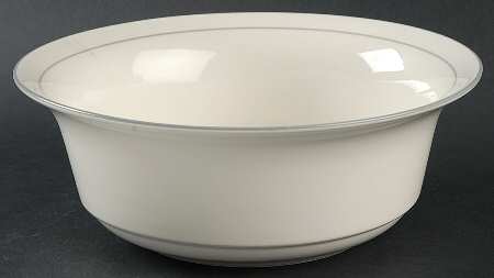 Grey Pinstripes (For the Grey) 8" Round Vegetable Bowl