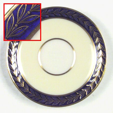 Fontaine Cobalt Ivory Saucer