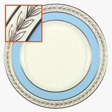 Fontaine Light Blue (Gold Trim, #J417X17-6) by Lenox
