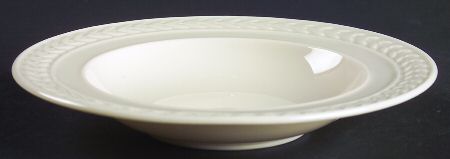 Fontaine White Rim Fruit/Dessert (Sauce) Bowl