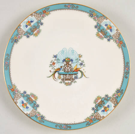 Fountain Dessert Plate/Cream Soup Saucer for Flat Bowl