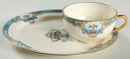 Fountain Snack Plate & Cup Set