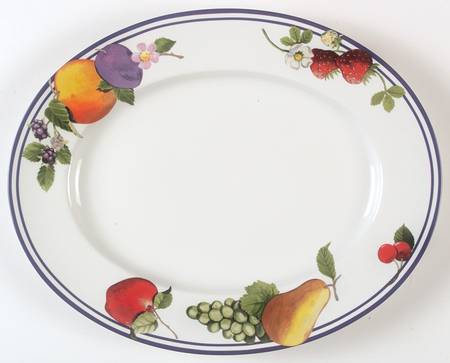 Fruit Groves 14" Oval Serving Platter