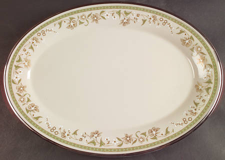 Fresh Meadow 16" Oval Serving Platter