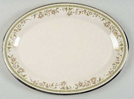 Fresh Meadow 17" Oval Serving Platter