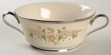 Fresh Meadow Footed Cream Soup Bowl