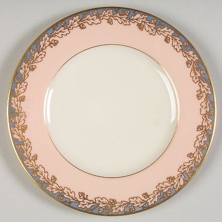 Oakleaf Blue Pink Bread & Butter Plate