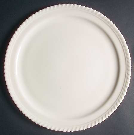 Gadroon Off White 12" Chop Plate (Round Platter)