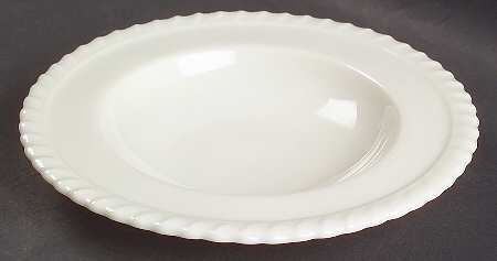 Gadroon Off White Rim Fruit/Dessert (Sauce) Bowl
