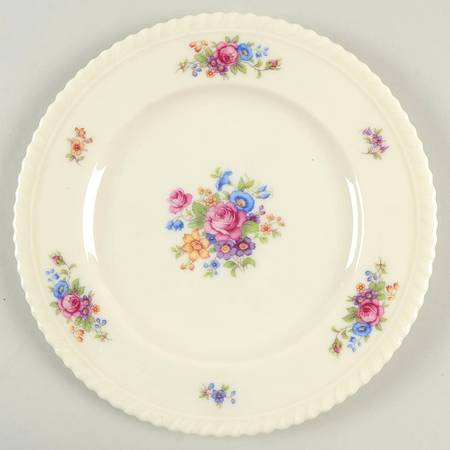 Gadroon Rose Luncheon Plate