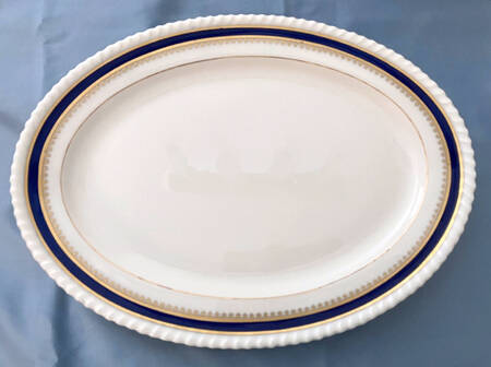 Georgian Blue 17" Oval Serving Platter