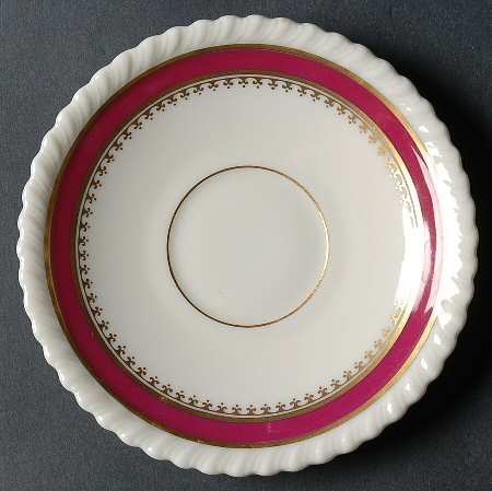 Georgian Maroon Saucer by Lenox