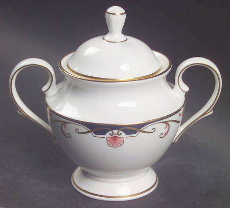 Georgian Shell Sugar Bowl & Lid