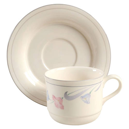 Flat Cup & Saucer Set