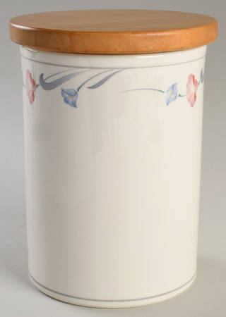 Glories on Grey Large Canister & Lid