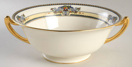 Golden Gate (Gold Trim) 9" Salad Serving Bowl
