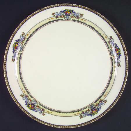 Golden Gate (Gold Trim) 12" Chop Plate (Round Platter)