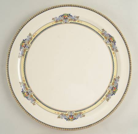 Golden Gate (Gold Trim) 14" Chop Plate (Round Platter)