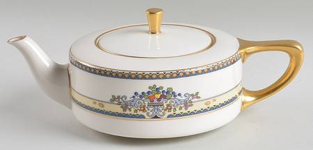 Golden Gate (Gold Trim) Shape 1690 Teapot & Lid