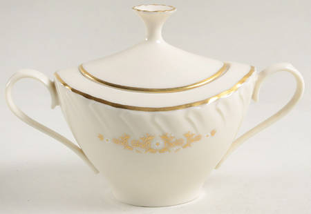 Golden Mood Sugar Bowl & Lid by Lenox