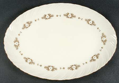 Golden Mood 16" Oval Serving Platter