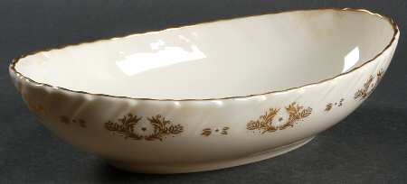 Golden Mood 9" Oval Vegetable Bowl