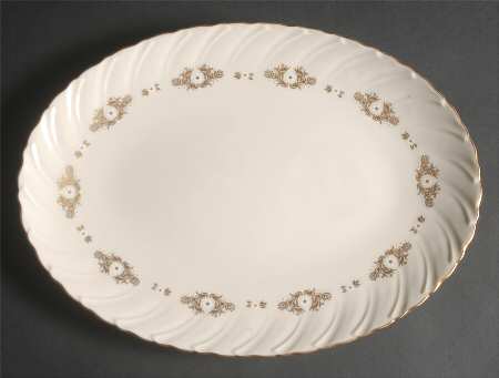 Golden Mood 13" Oval Serving Platter by Lenox