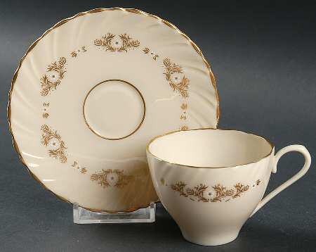 Golden Mood Flat Demitasse Cup & Saucer Set by Lenox