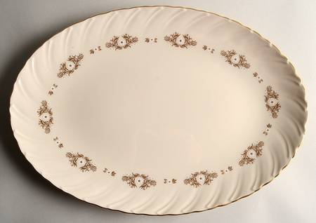 Golden Mood 14" Oval Serving Platter by Lenox