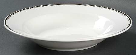 Gold Mist Large Rim Soup Bowl