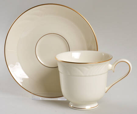 Golden Sand Dune Footed Cup & Saucer Set