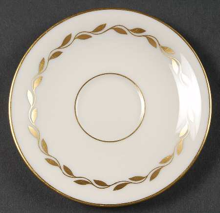 Golden Wreath Saucer for Demitasse Cup