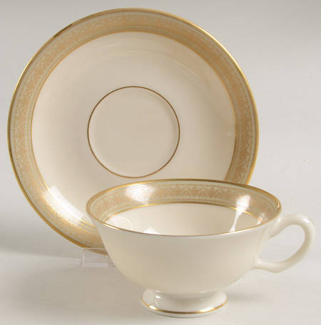Greenfield Footed Cup & Saucer Set