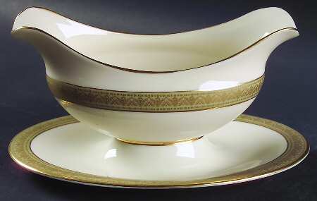 Greenfield Gravy Boat with Attached Underplate