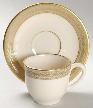Greenfield Flat Demitasse Cup & Saucer Set