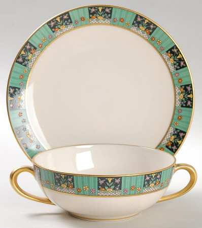 The Greenwich Flat Cream Soup Bowl & Saucer Set