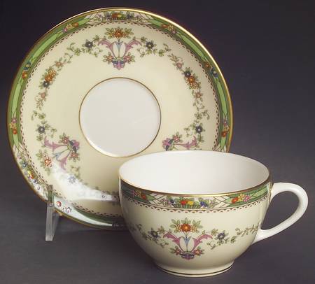 Grenoble Ivory Flat Cup & Saucer Set