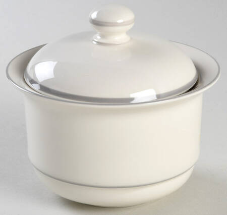 Grey Pinstripes (For the Grey) Sugar Bowl & Lid