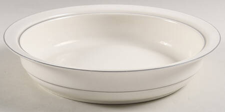 Grey Pinstripes (For the Grey) Pie Serving Plate