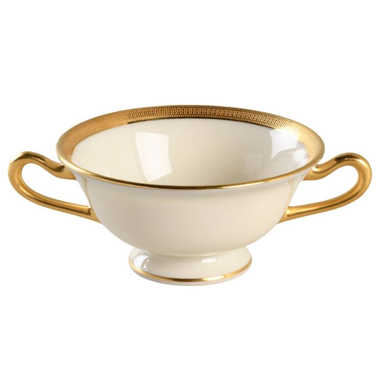 Hanover (Cream) Footed Bouillon Cup
