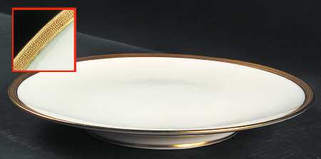 Hanover (Cream) Large Footed Sandwich Plate
